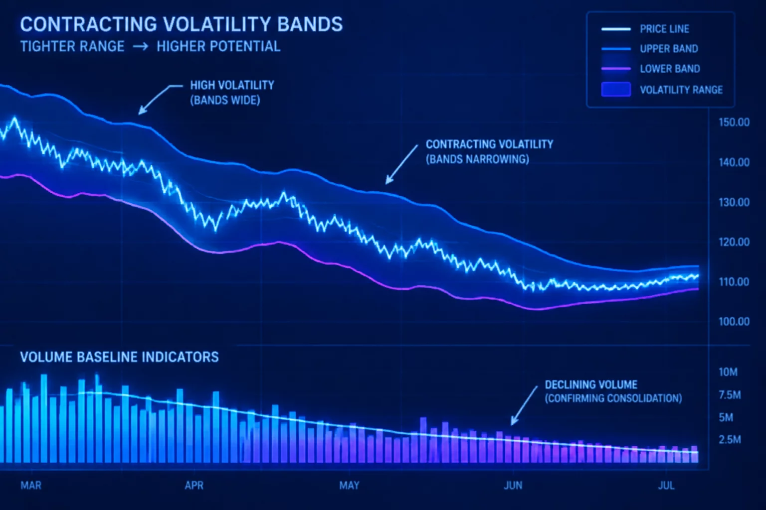 Volatility Band Squeeze and Liquidity Floor
